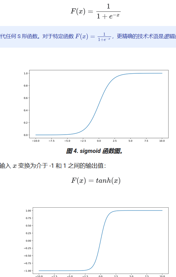 sigmoid 与 tanh